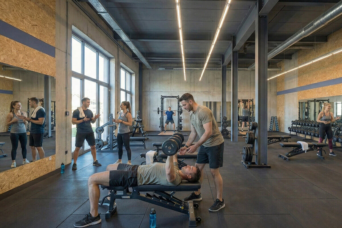 Training im Fitnessstudio - Krafttraining
